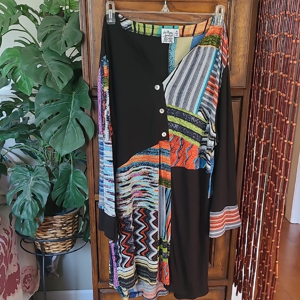 Parsley & Sage Multicolor Artistic Tunic /Dress Size M